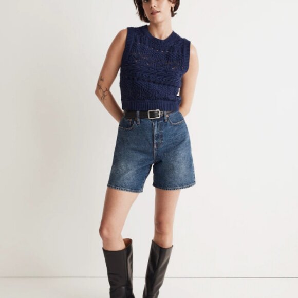 NWT Madewell Crochet-Knit Sweater Vest, Sz S - Picture 5 of 5